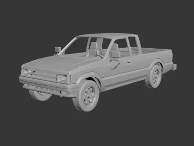 MAZDA B2000 Extended Cab 1986 3D print model