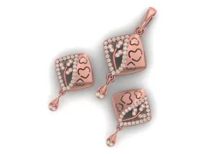 Pendant Necklace 3D print model 10