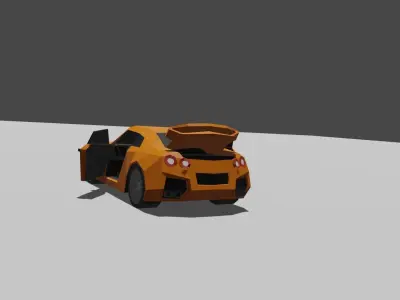 Nissan GT-R R35 Low-poly 3D model