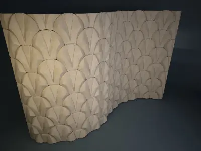06 VIGELAND WALL PATTERN Low-poly 3D model