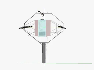 AT cable car 3D model