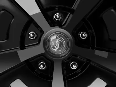 American Standard alloy wheel with Amarican standard sport tire 3D model