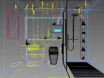 Modern Luxury Bathroom 3D model