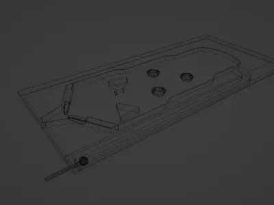 Pin Ball Simple FREE DOWNLOAD Low-poly 3D model