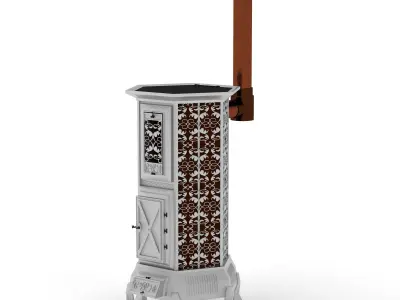 Antique Stove 3D model