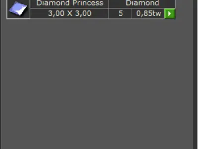Princess Diamond Ring 3D print model