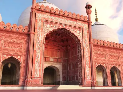 Badshahi Mosque 3D model