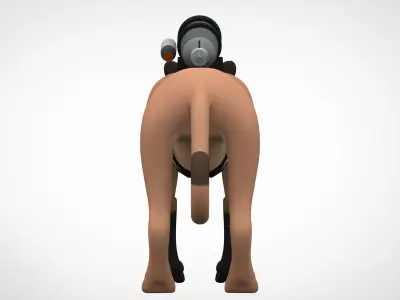 TF2 Pyro Cougar Low-poly 3D model