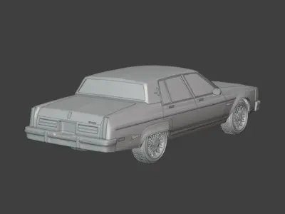 1983 Oldsmobile Regency 3D print model
