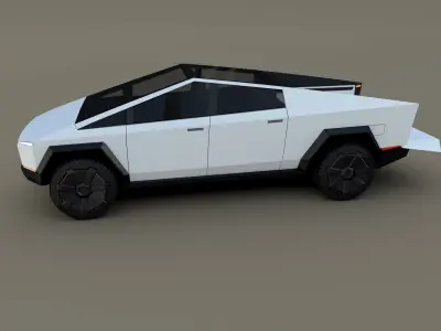 Tesla Cybertruck White 3D model