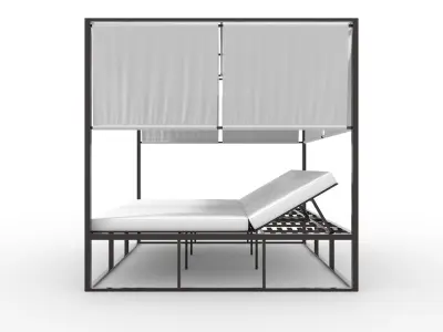 Poolside Cabana 02 3D model