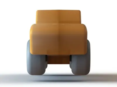 Block car 3D print model