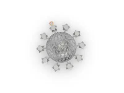 Christmas Star ornament Ball 3D print model