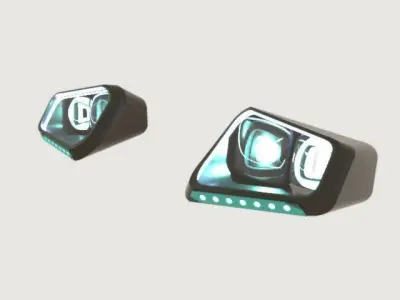 car lighting 3D model