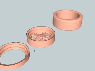 cragar s-s car wheel printable 3D print model