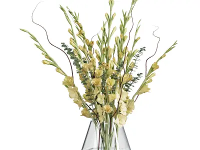 Flower In Vase 70 3D model