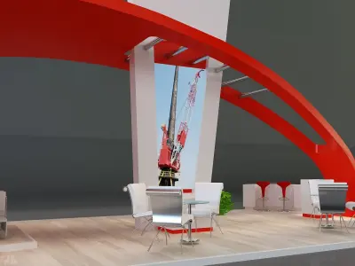 Booth Exhibition Stand a230a 3D model