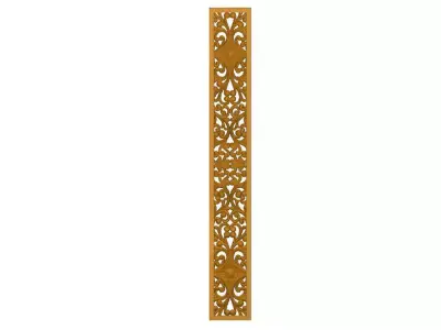 wall decor panel 3d stl model for cnc Carving 3D print model