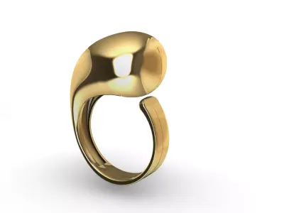 BOTTEGA VENETA Drop Ring 3D print model