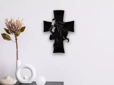 Jesus Wall Art 3D print model buy