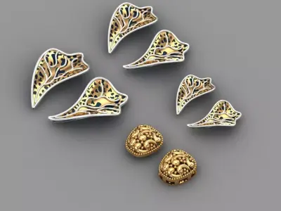 beautiful patterns for custom jewellery design 3D print model