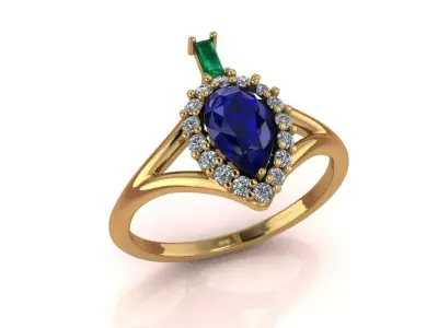 Full-set Jewelry model - Azure Symphony for Her 3D print model