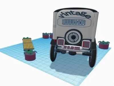 vintage car  3D print model