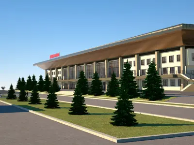 Central Bus Station 3D model