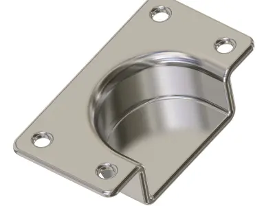 Furniture Roller Bracket 3D print model