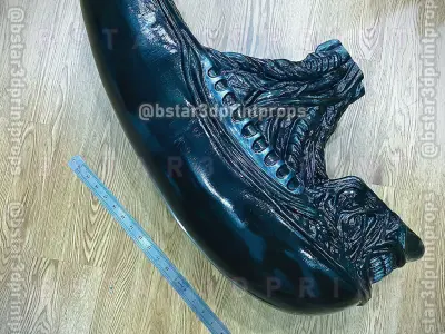 Alien Xenomorph Head Decor - Wearable For Cosplay 3D print model