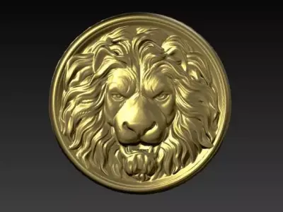 Lion Face 3D print model