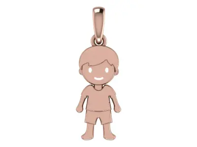Boy Pendant 02 3D print model
