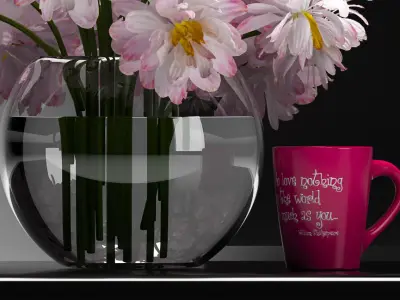 Flower Vase Set 3D model