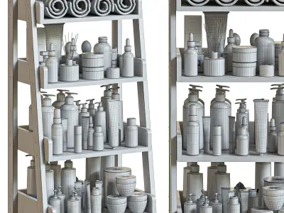 bathroom set 06 3D model