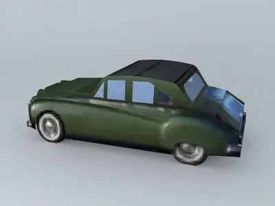 Green Jaguar  Free 3D model