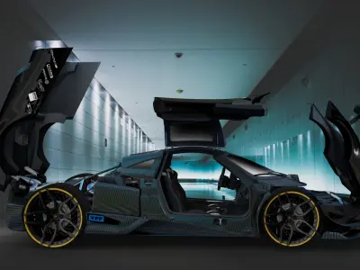 Pagani Huayra Imola 3D model by PIXELCRAZE