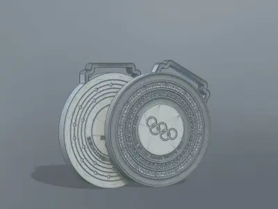 Beijing 2022 Olympic Medal 3D print model