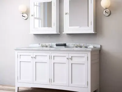 CARTWRIGHT DOUBLE VANITY 3D model