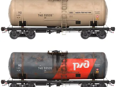 Railroad Tank Car 15-5103-07 3D model