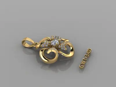 FASHION  PENDANT 3D model shop