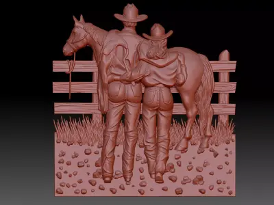 Cowboys 3D print model