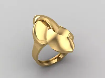 Women Ring Plain Ring Ready STL 3DM Models Womens Rings 3D print model 50