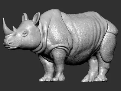 Rhinoceros model 3D print model