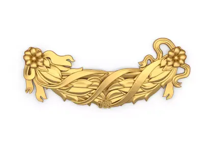 classic decorative swag onlay cnc 3d printing stl 03 3D print model