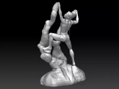  Climber - the conqueror of the fabulous peak 3D print model