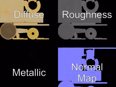 Ivory Chess King model pack Low-poly 3D model