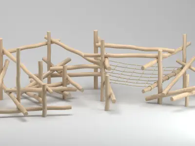 Playground Climbing Structure 3D model
