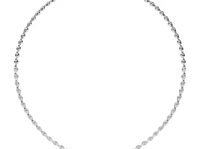 Diamond Necklace 360 animation renders 3dm stl details 3D print model