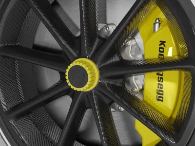 Koenigsegg Gemera 2020 Wheel  3D model