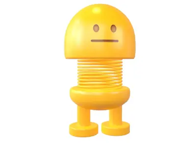 Car Spring Expression Toys Neutral Face v1 001 Low-poly 3D model